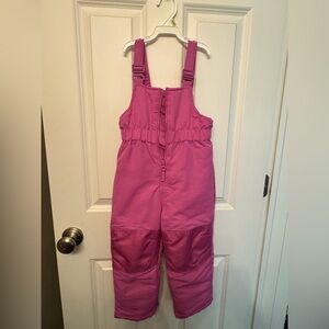 Falls Creek toddler 3t pink snow pants/snow bibbs. EUC! like new